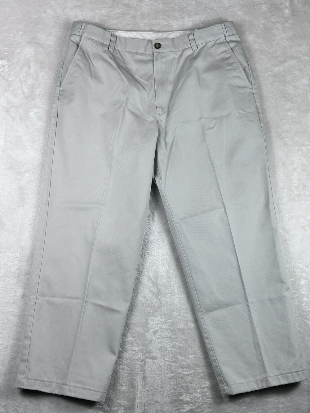 L.L. Bean Pants Mens 37x29 Beige Classic Fit Style 212330 Flat Front 0WV55